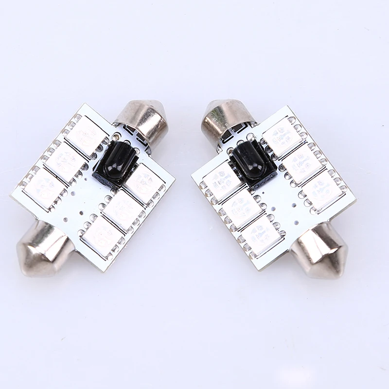 POSSBAY 31/36/39/41 мм SMD 5050 автомобильный RGB светодиодный красочный свет s Декоративные
