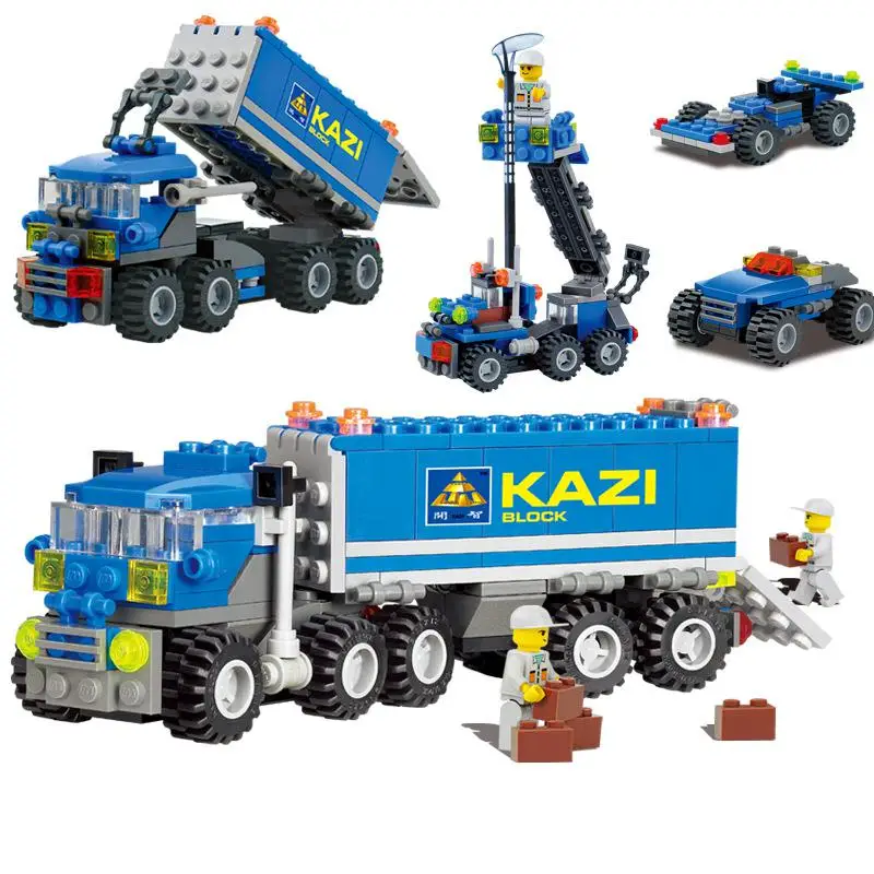 

City Big Car Dumper Truck Building Block 163pcs Bricks Educational Construction DIY Birthday Toys For Children