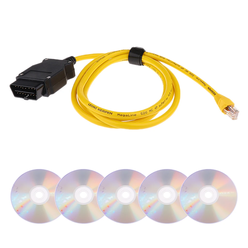ENET Ethernet для OBD 16Pin интерфейс 1 5 м кабель E-SYS ICOM код BMW F-series |