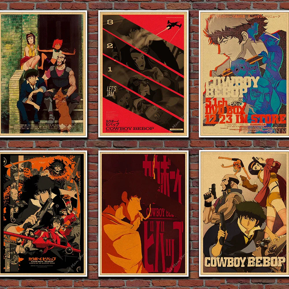 

Vintage Japan Anime Poster Wall Art Prints Canvas Painting Decor Pictures Living Home Room Bar Decor Retro Wall Art Nordic Style