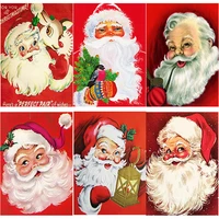 new 5d diy diamond painting santa claus cross stitchchristmas diamond embroidery full square round drill home decor manual gift