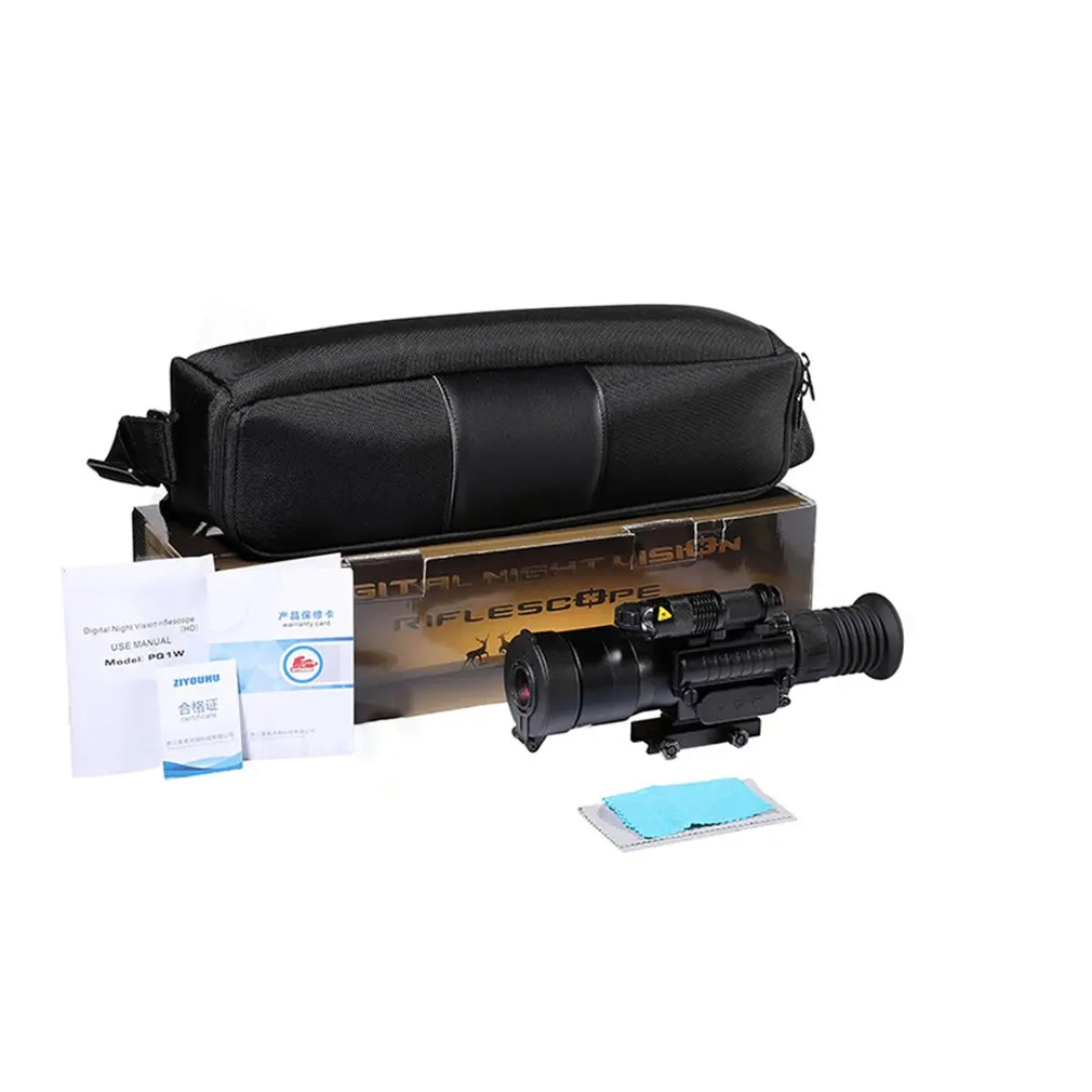

Night Vision WiFi Device PQ1W Display Screen 3.7-11X Infrared Day Night Monocular Night Vision IP54 Waterproof For Hunting