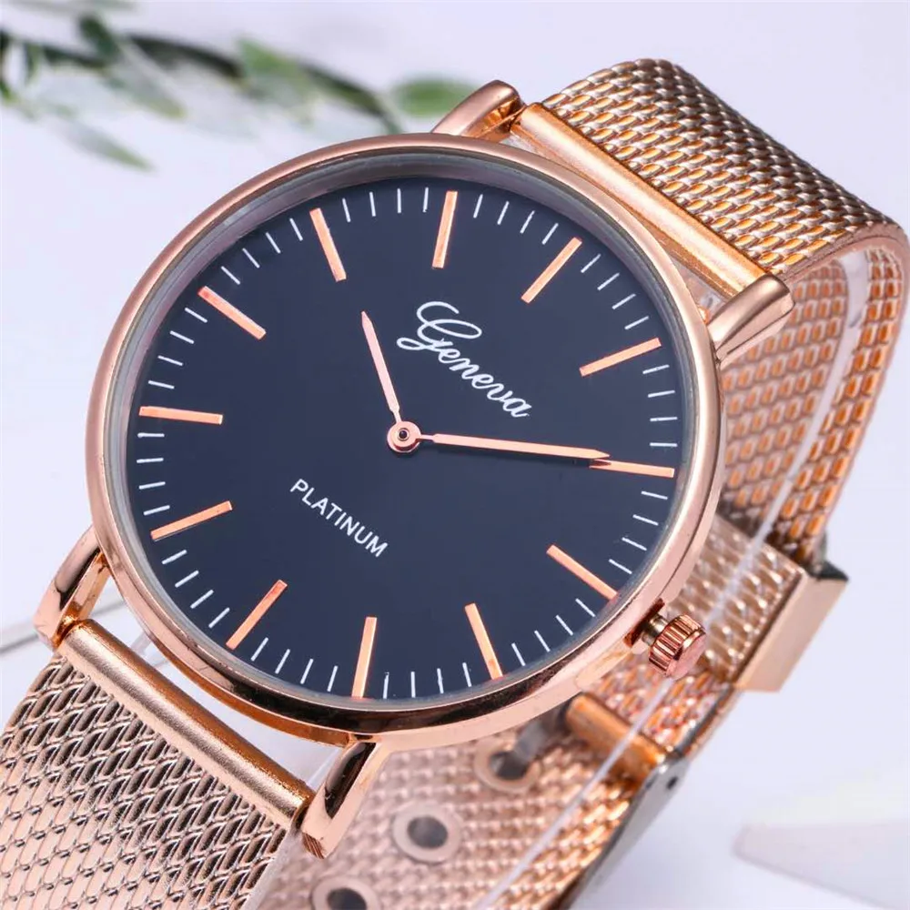 hot sale gold sliver mesh stainless steel watches women top brand luxury casual clock ladies wrist watch relogio feminino gift free global shipping