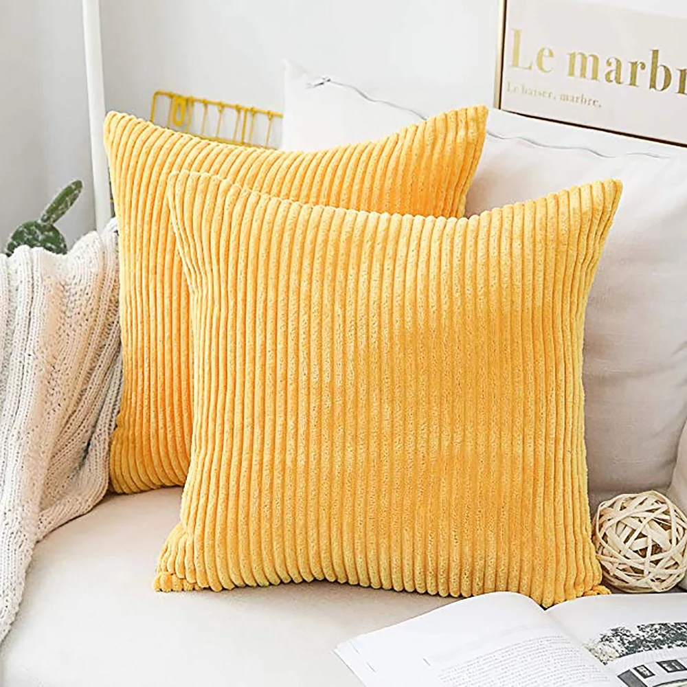 Бархатный Чехол для подушки мягкие наволочки подушка зимняя теплая спальни