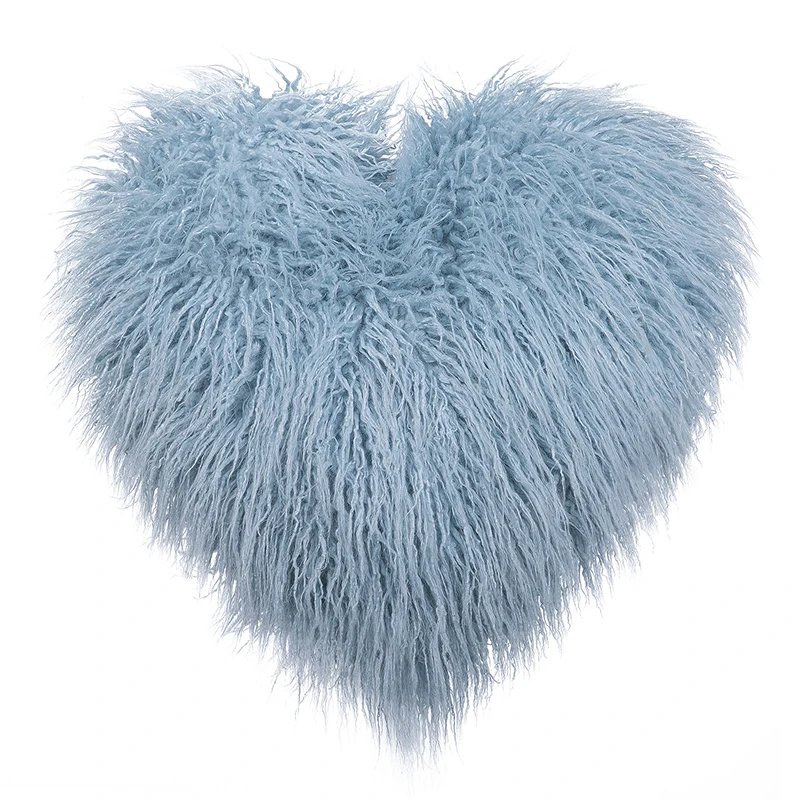 Супермягкая плюшевая монгольская декоративная подушка из искусственного меха в