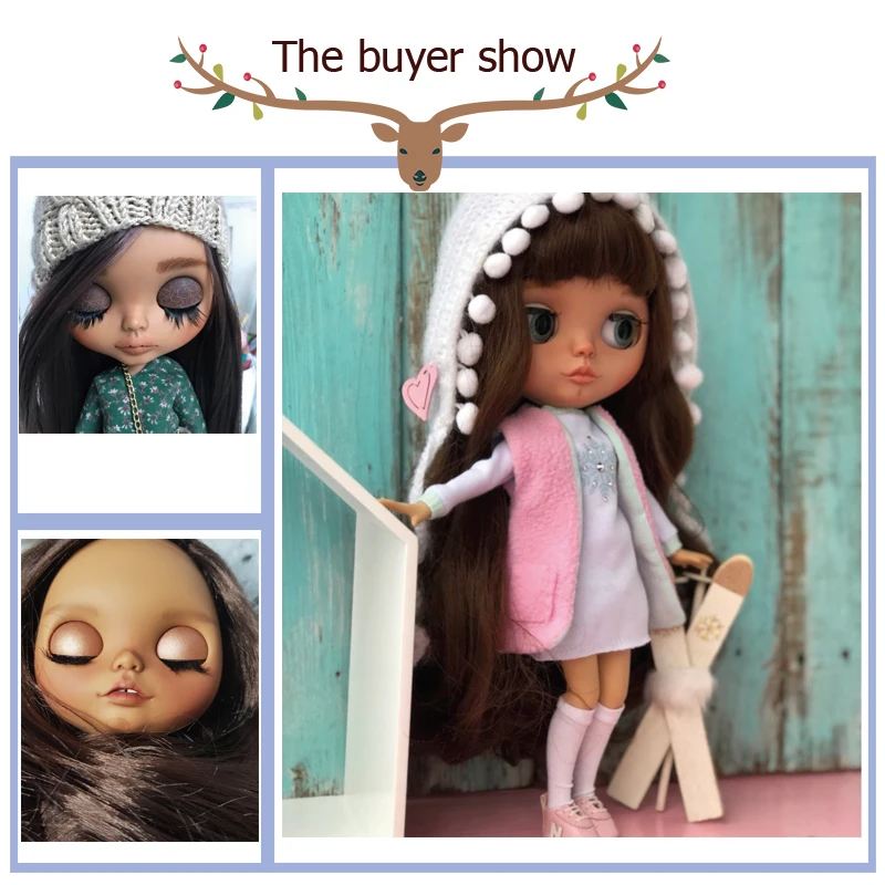 Кукла Blyth кукла 1/6 BJD с черной кожей по специальной цене в подарок |