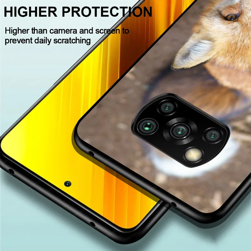 

Cute Snow fox For Xiaomi Poco C3 M3 M2 X3 NFC X2 F2 Pro F1 Mi Play Mix 3 A2 Lite A1 6 5 Phone Case