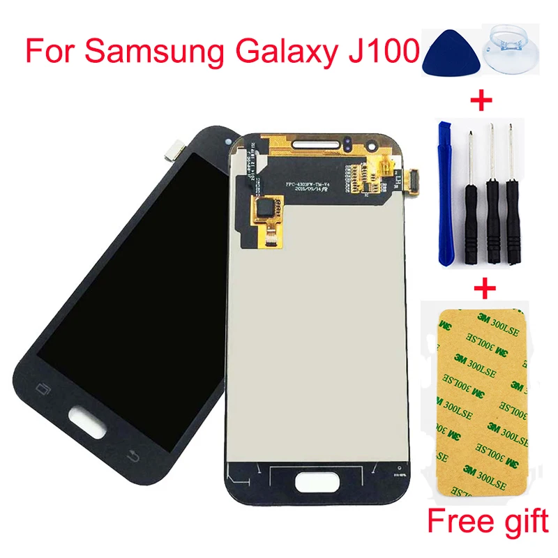 Для samsung Galaxy J1 J100 SM-J100F J100H J100FN сенсорный экран дигитайзер сенсор+ ЖК-дисплей панель монитор в сборе