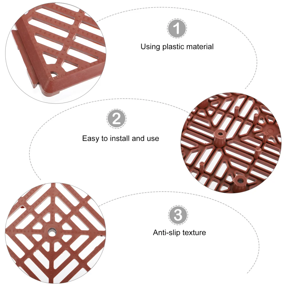 

5pcs Anti-Skidding Outdoor Garden Floor Mats Floor Splicing Anti-Slipping Mat
