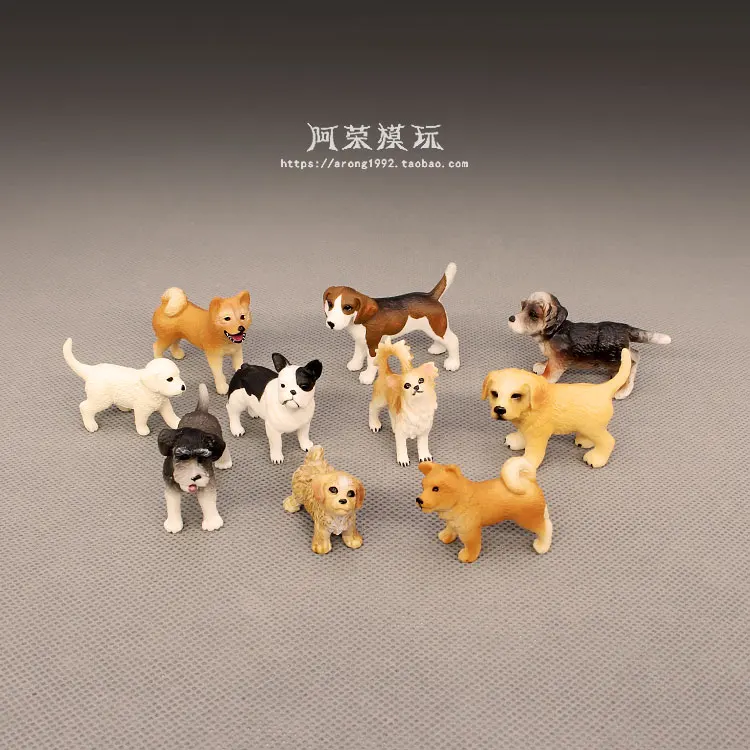 

Cute Pet Dog Animals Model Schnauzer Chihuahua Bulldog Beagle Bonner Mountain Action Figure Figurine Miniature Accessories Toys