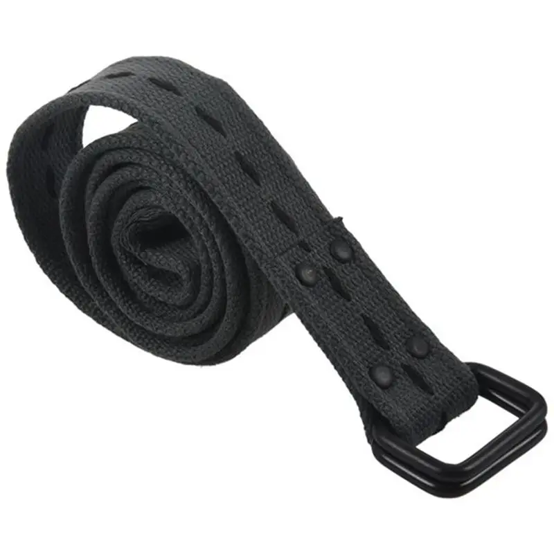 Мужчины Женщины унисекс толстый холст веб тканый стрейч плетеный пояс с