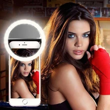 Selfie Ring Mobile Phone Clip Lens Light Lamp Litwod Led Bulbs Emergency Dry Battery For Photo Camera Well Smartphone Beauty