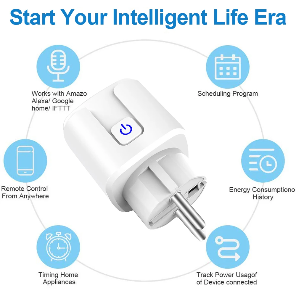 Умная Беспроводная розетка с голосовым управлением и таймером для Amazon Alexa Google Home |
