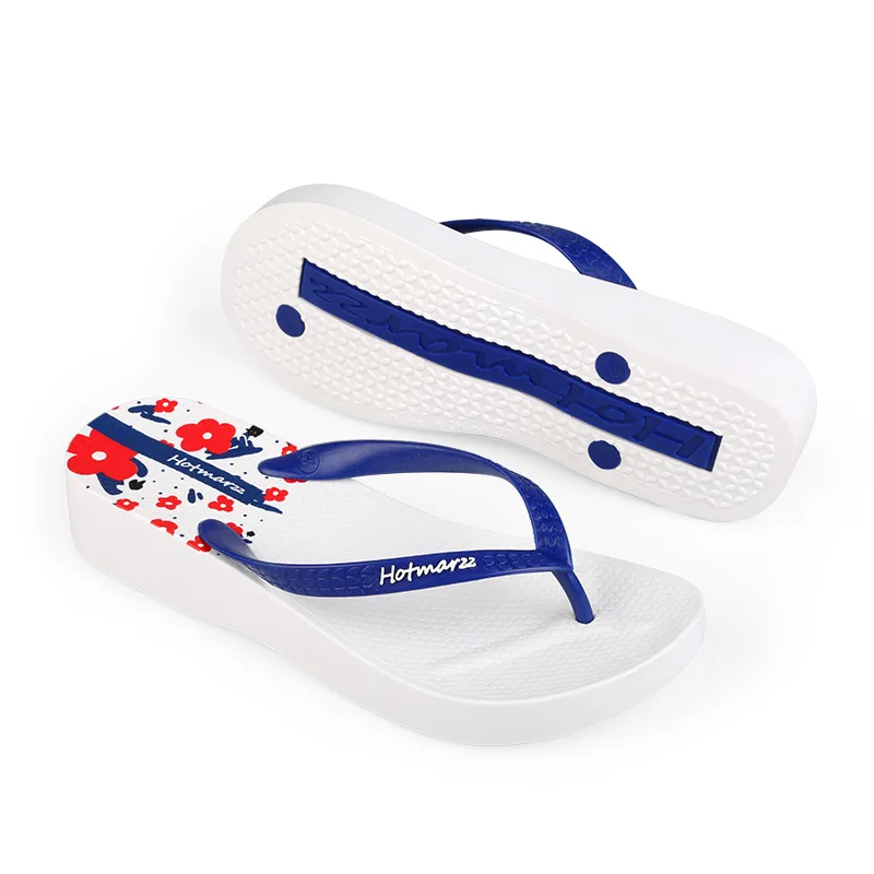 Сандалии и тапочки на толстой подошве для женщин шлепанцы высоком каблуке