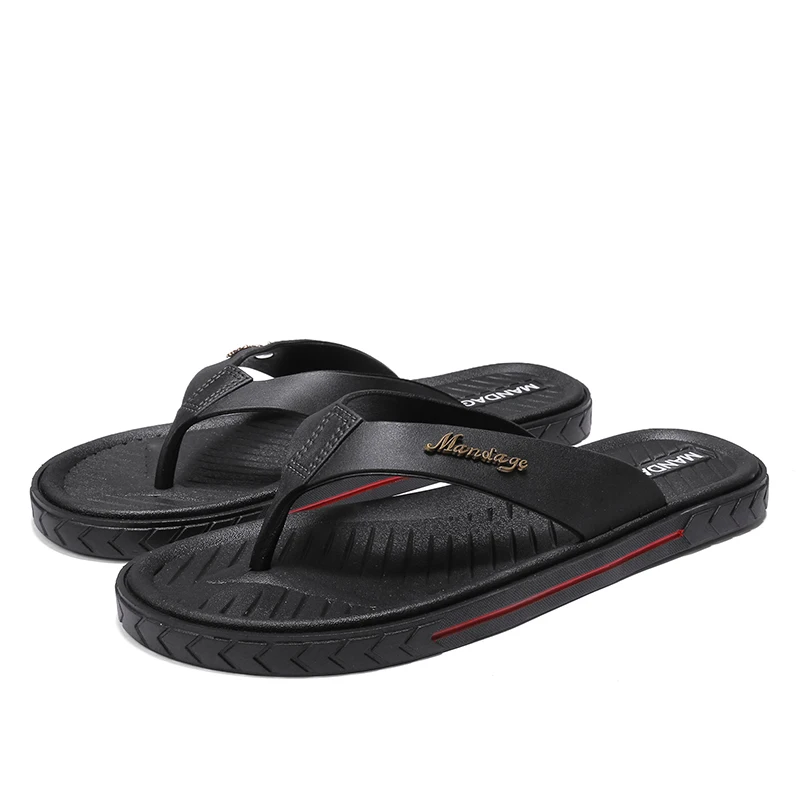 

Arrival Summer Men Flip Flops High Quality Beach Sandals Anti-slip Casual Shoes Comfortable male and female universal slippers
