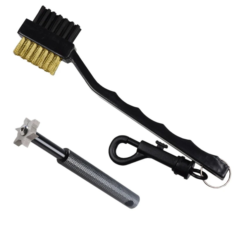 

NEW-Golf Club Groove Sharpener Cleaning Golf Brush Plus for Golfer Cleaning Set