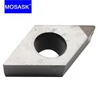 MOSASK 1 шт. DCGT пластина DCGT070202 CBN1 чугунная и закаленная обработка материалов, вставки из карбида вольфрама