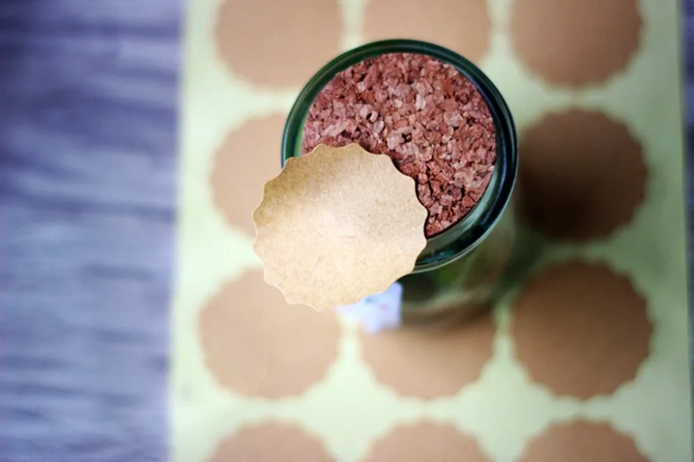 Наклейки из крафт-бумаги с пустыми цветами наклейка этикеткой для свадебных