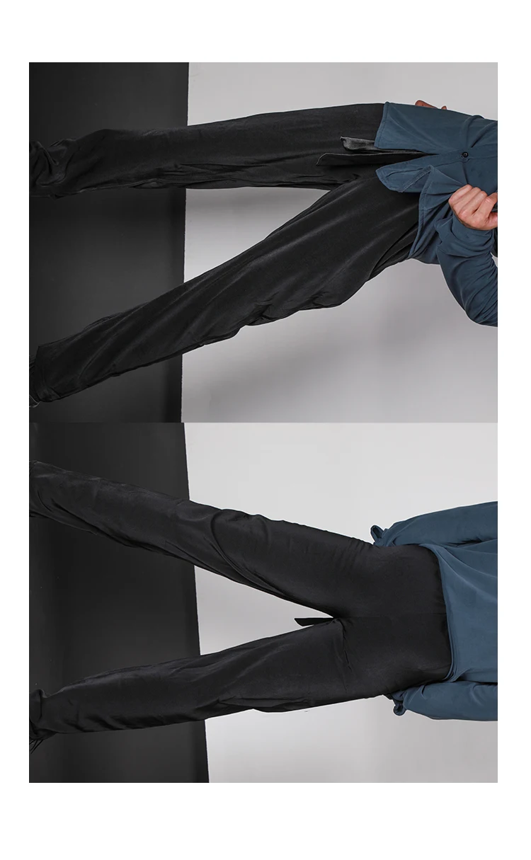 Zymdancstyle штаны для сна?# MSK01 Мужская одежда для латинских танцев, эластичный пояс, стандартные брюки для бальных танцев