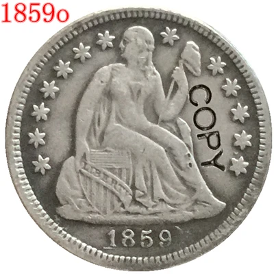 

USA 1859 P,O,S Seated Liberty Dime COPY COINS