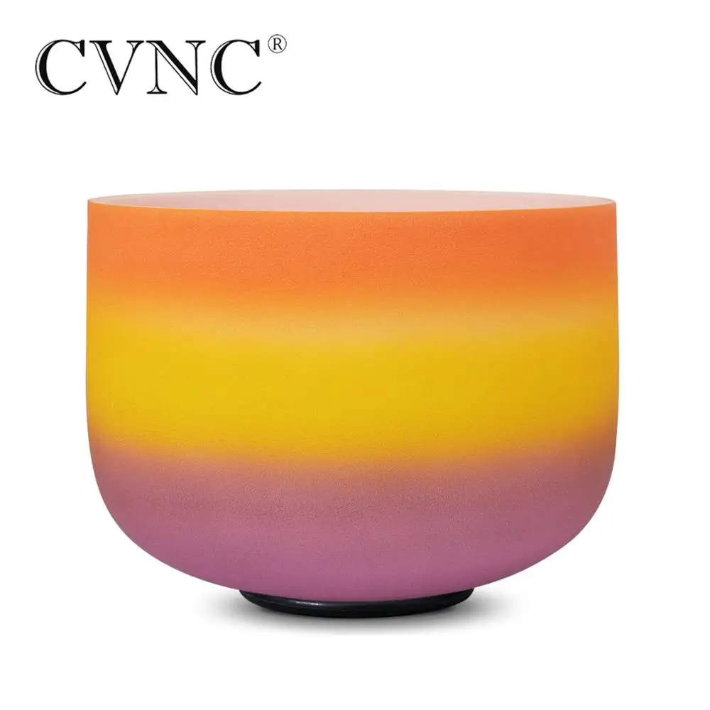 CVNC 8 &quotNote D пупка чакра радужные цветные матовые кварцевые хрустальные поющие