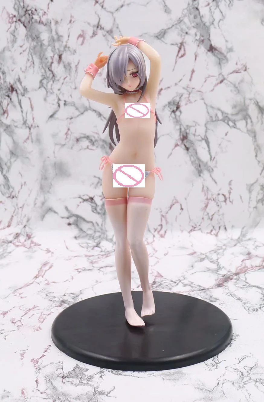 long hair no box 24 см аниме фигурка Q-six бархатный купальник длинные и короткие волосы Ver. Сексуальные девушки 1/7 масштаб предварительно окрашенная ПВХ модель игрушки Brinquedos - Цвет: long hair no box