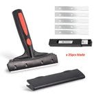 Скребок EHDIS для чистки металлического ножа, скребок для тонировки окон и пленки, бытовой прибор для мойки стекол и обмотки автомобиля, инструмент для удаления клея