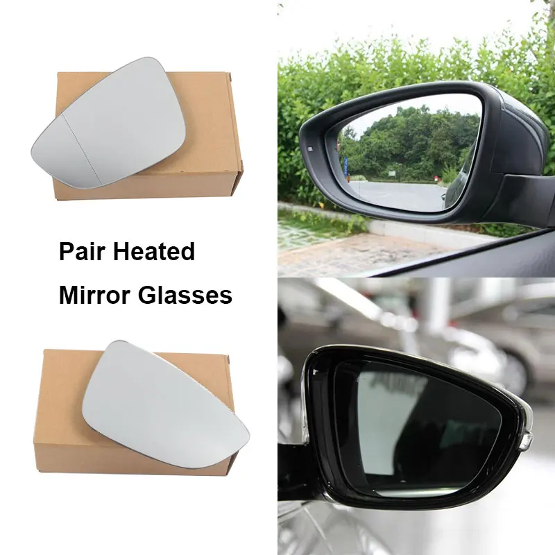 Подогрев переднее левое правое боковое зеркало заднего вида Стекло для VW CC Eos