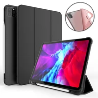 case for ipad pro 11 2021 air 4 3 2 with pencil holder smart cover for ipad 10 2 8th 7th generation 2019 2020 9 7 silicone case