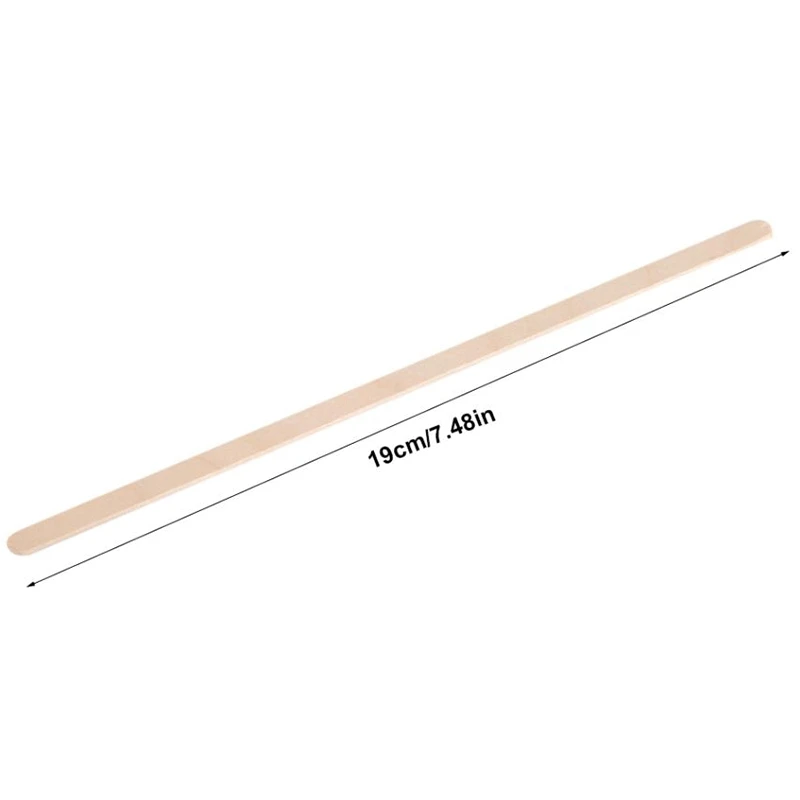 500Pcs Disposable Natural Wooden Coffee Stir Sticks Tea Stirrers Corn Candy Stick Pot |