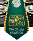 Современная настольная дорожка с изображением мексиканского фестиваля еды черепа свадебное украшение для вечерние ринки домашний Декор коврик декоративные аксессуары