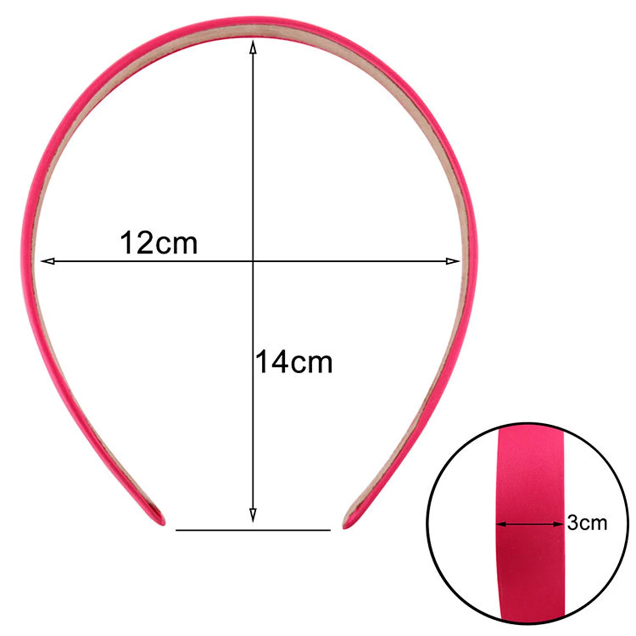 

Molans Korean Solid Color Fabric Hair Bands Simple Wild Women Head Bezel Adjustable Elastic Practical Headwear For Girls