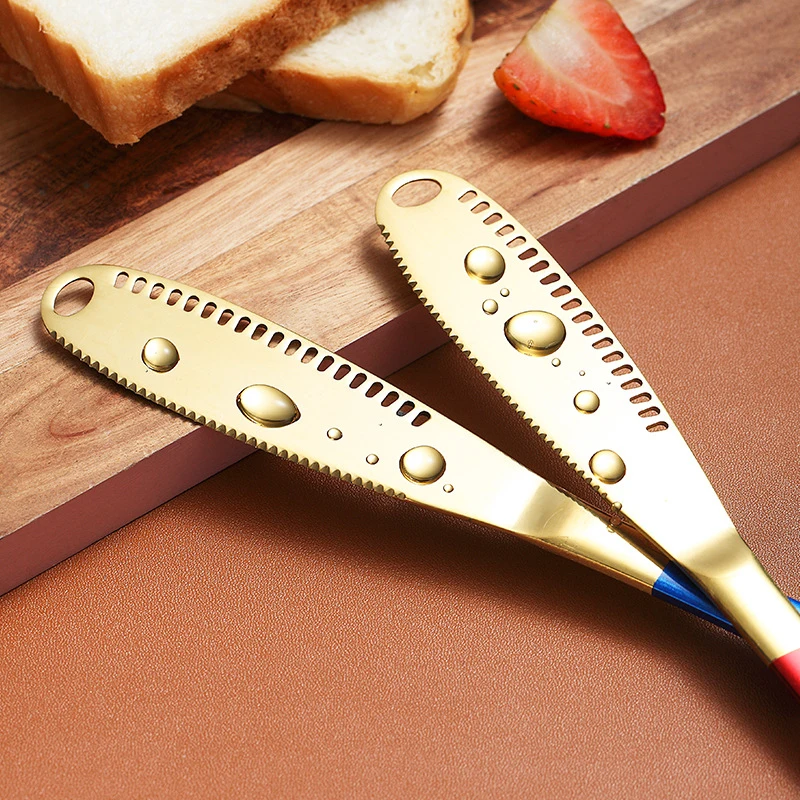 

1PC Butter Cutter Cheese Spreader Jam Spreaders Cream Cutter Western Bread Jam Knife Multifunction Utensil Knife Kitchen Tools
