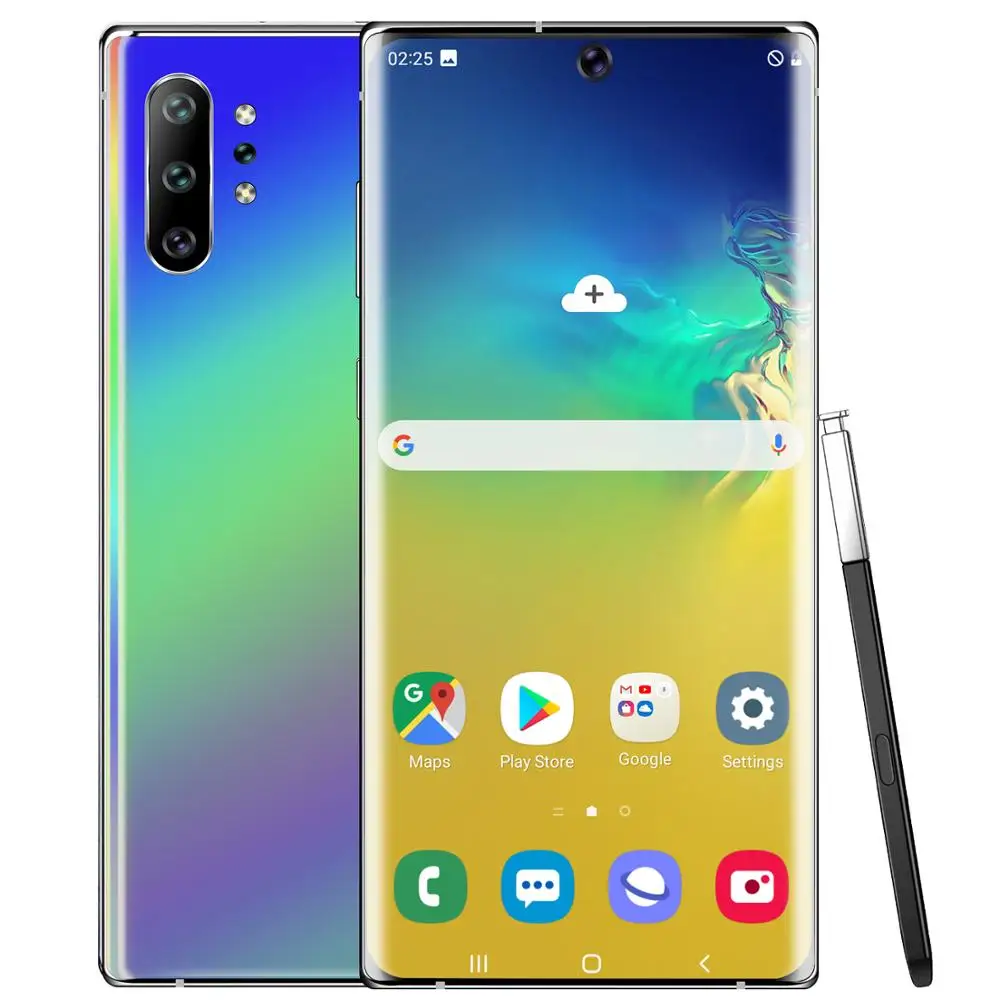 

2020 Note10 6.5 Inch New MediaTek Android 10 Full Screen Ultrabook 8 256G Fingerprint Unlocking Face Recognition 4G Network