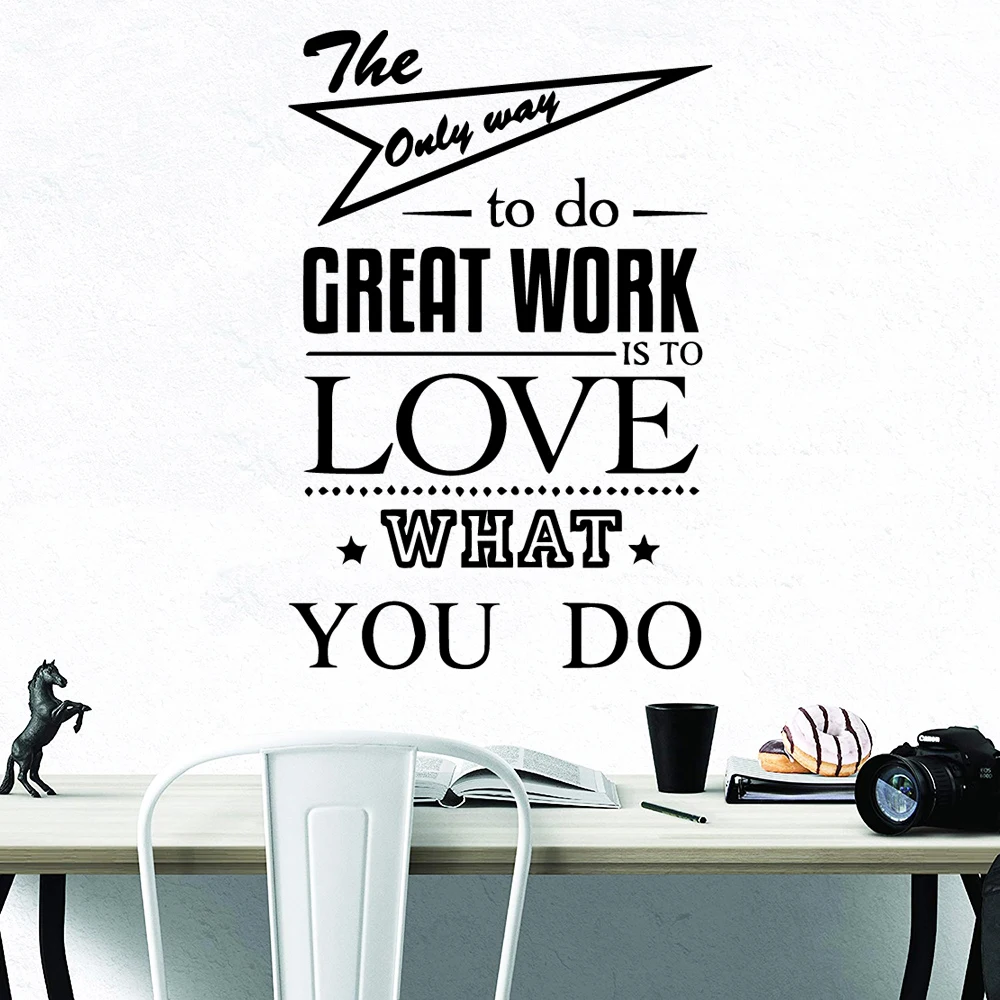 Роскошные Настенные наклейки с надписью love what you do клейкие обои виниловые