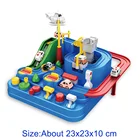 Игрушечный железнодорожный вагон Монтессори, модель детский гоночный автомобиль, механические приключения, настольная игра для мальчиков и девочек, подарок для детей