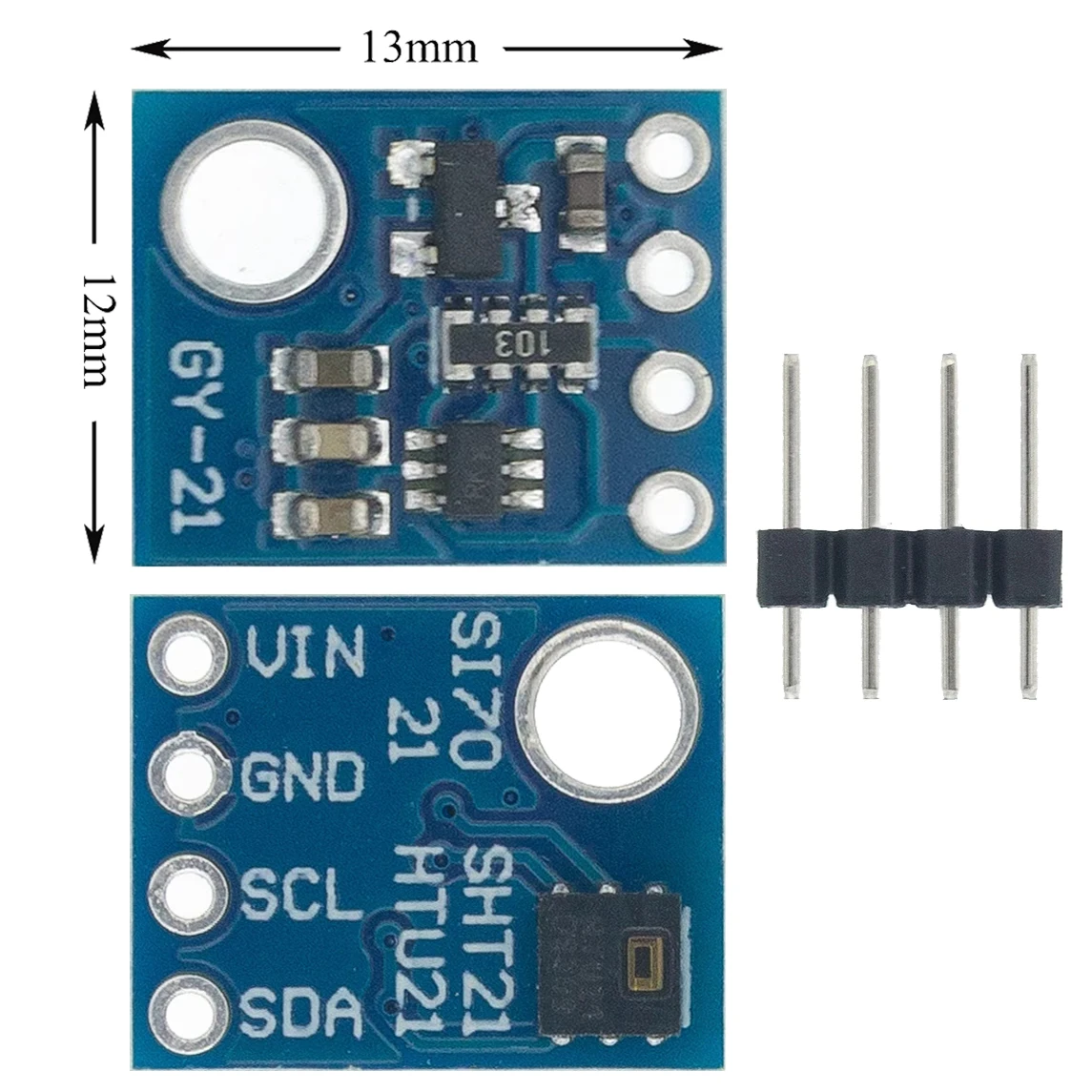 Датчик влажности 1 шт. с интерфейсом I2C Si7021 GY 21 HTU21 для Arduino промышленный
