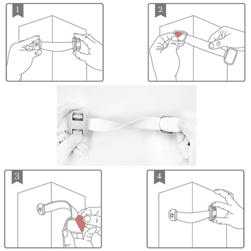Protecci&oacute;n de seguridad de pl&aacute;stico para beb&eacute;s, productos de seguridad para ni&ntilde;os en armarios, cajas, cerradura, caj&oacute;n, puerta, terminador-5