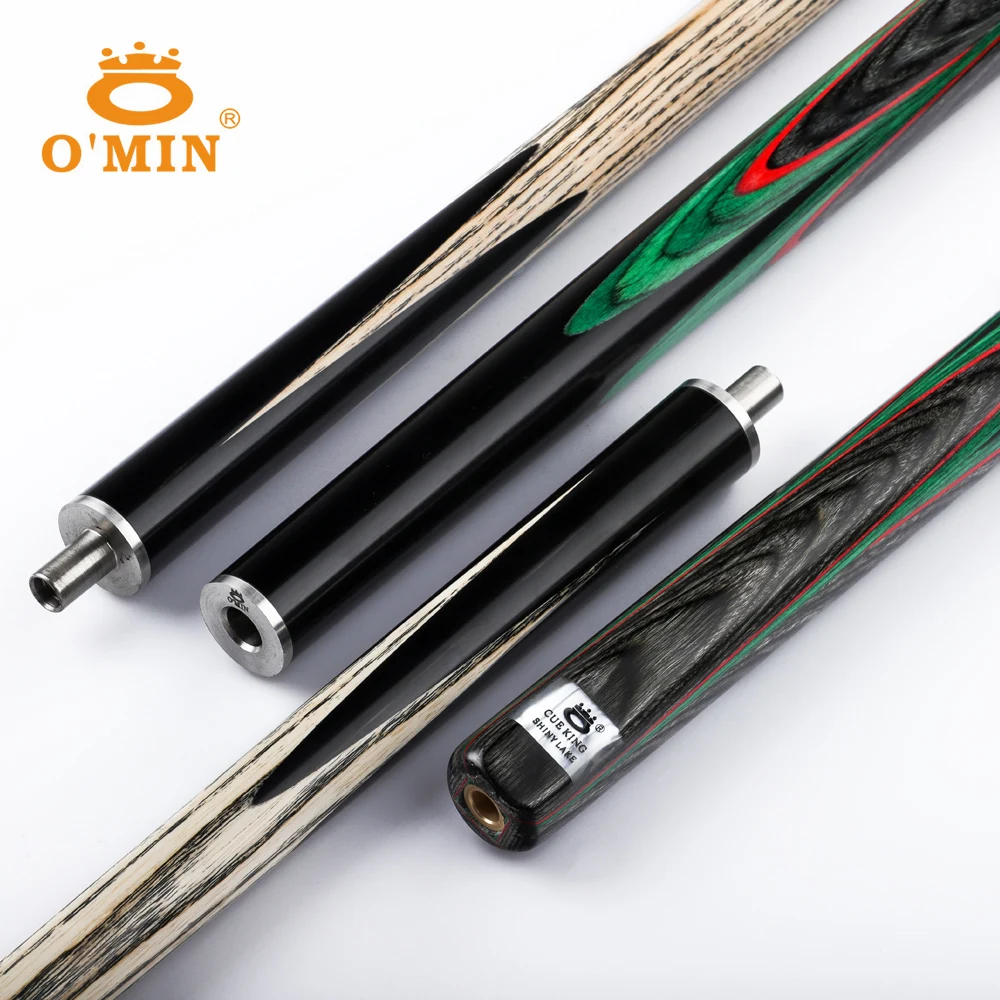 O'MIN блестящее озеро 3/4 Снукер Cue Ebony Tileable Butt чехол с расширением Профессиональный