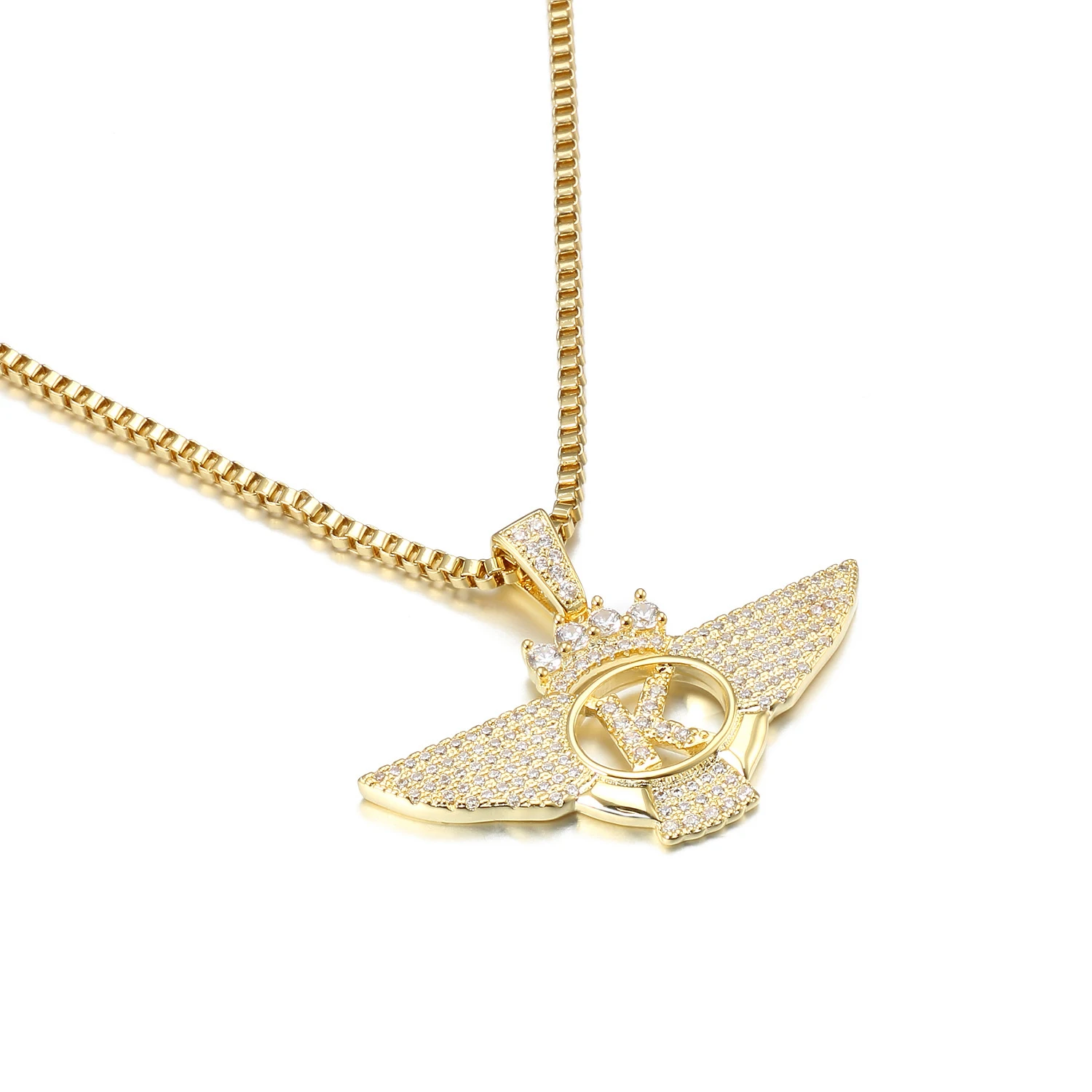 Ожерелья с буквой и подвеской в стиле хип хоп для мужчин женщин ювелирное изделие