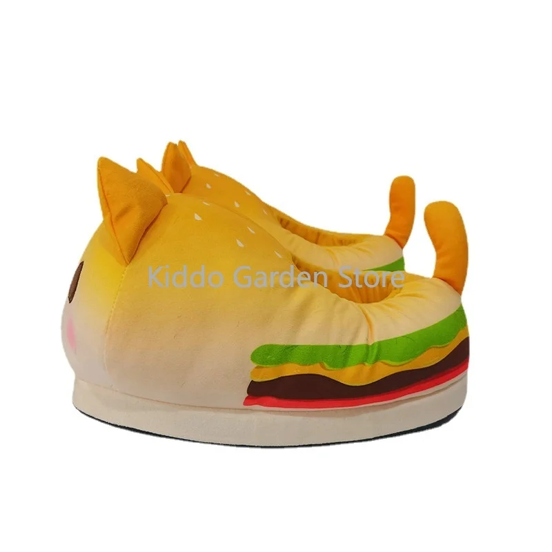 Aphmau-Zapatillas de felpa con forma de Donut para mujer, calzado suave y esponjoso de gato, peluches Kawaii, para interior y casa-4