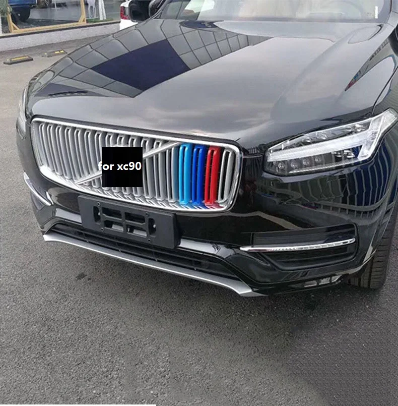 Для Volvo xc90- модель Трехцветная сетчатая Декоративная полоса Новая сеть модифицированные специальные цветные наклейки