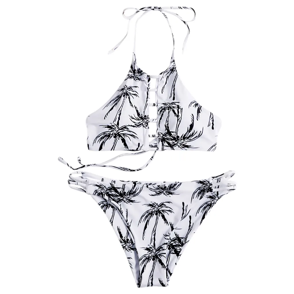 SAGACE 2020 новинка высокая талия бикини маленький цветочный принт Раздельный ремень