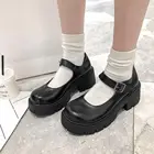 Женские винтажные Туфли Мэри Джейн, школьная и студенческая форма в японском стиле, повседневная обувь на плоской подошве из искусственной кожи, Лолита