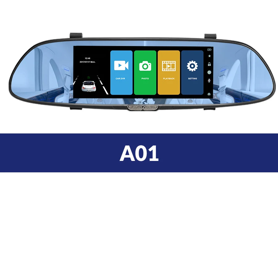 A01 E-ACE Android gps навигация автомобильный видеорегистратор 3g Wifi камера 7 дюймов gps навигаторы 1080P видео рекордер зеркало заднего вида - Размер экрана, дюймов: A01