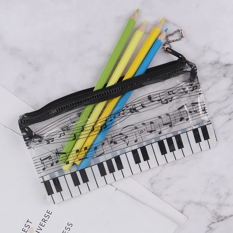 Чехол для музыкального карандаша пластиковый прозрачный пенал канцелярские