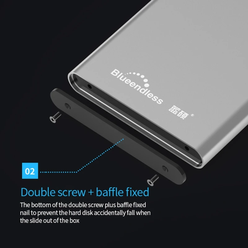 Blueendless 2 5 дюймовый жесткий диск коробка USB 3.0 тип C к A/тип HDD ''SATA|USB-гаджеты| |