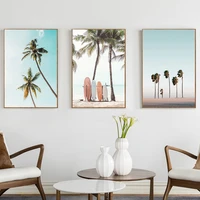gatyztory 3pc painting by number sea scenery coconut palm drawing on canvas handpainted art gift diy picture by number kits