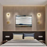 bedroom wall lamp bedside lamp modern simple creativity nordic living room tv wall staircase long wall lamp light luxury