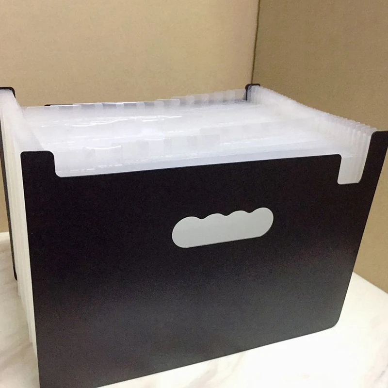 Белая 37 карманная расширяющаяся папка для файлов А4 Большая пластиковая